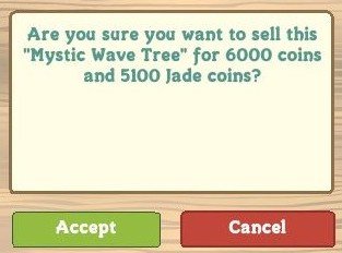Mystic Wave tree sells for 5100 Jade coins! 