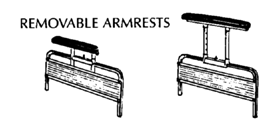 Removable armrests