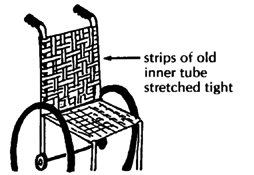 Woven seat and back.