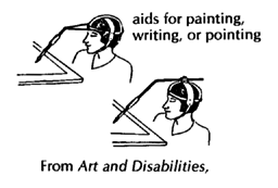 Aids for painting, writing, or pointing.
