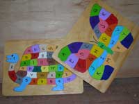 alphabet and numbers puzzles