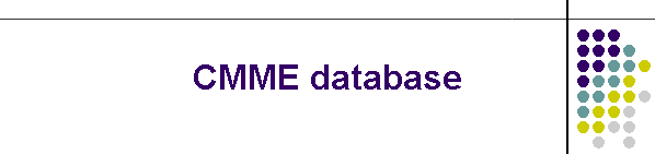 CMME database