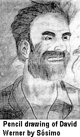 Pencil drawing of David Werner by SÓsimo