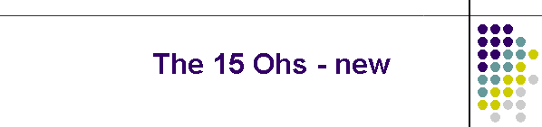 The 15 Ohs - new